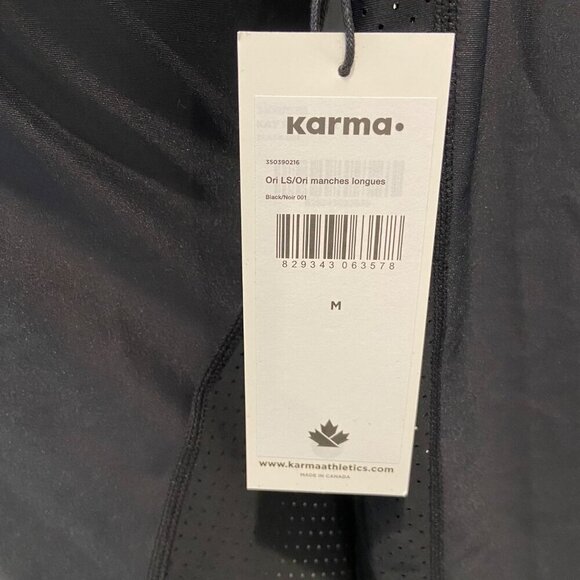 Women’s Long Sleeve Karma Ori Mesh Panel Sports Top round neckline medium sport - Picture 6 of 14